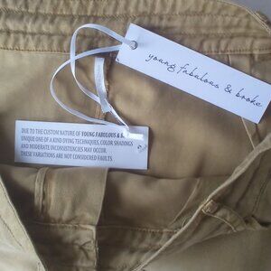 Young, Fabulous, & Broke Kahki Joggers Size: M NWT